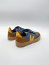 Veja small V-10 suede california ouro natural blauw cognac